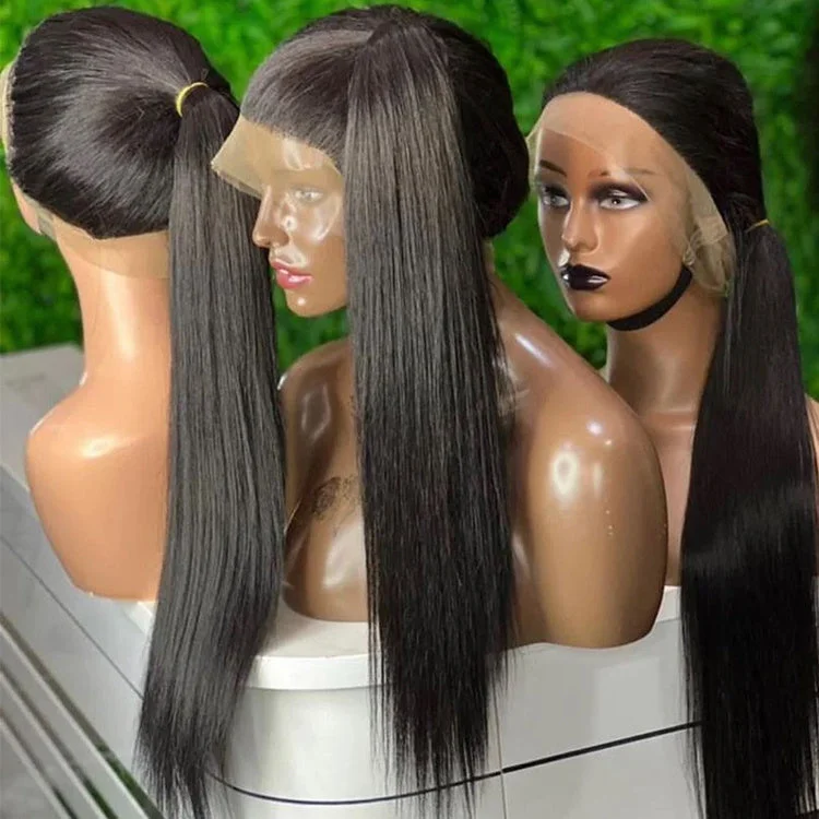 straight 360 lace wig