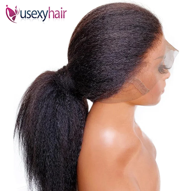 kinky straight 360 lace wig