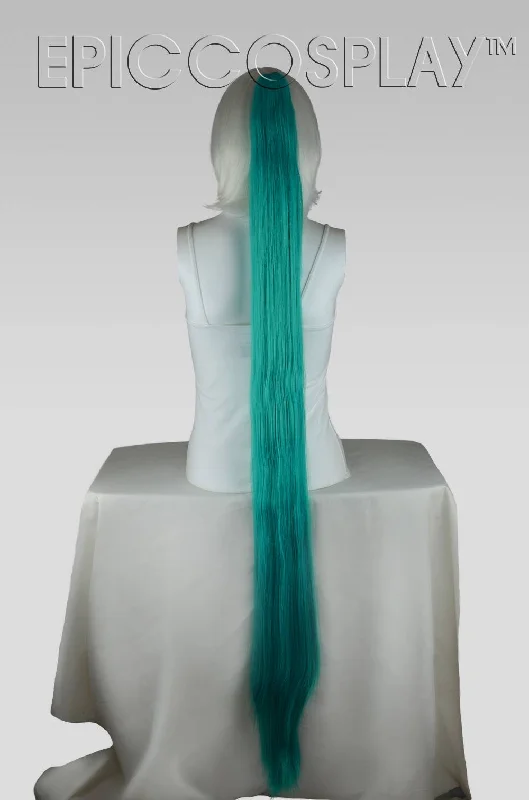 50" Straight Ponytail Clipon - Vocaloid Green