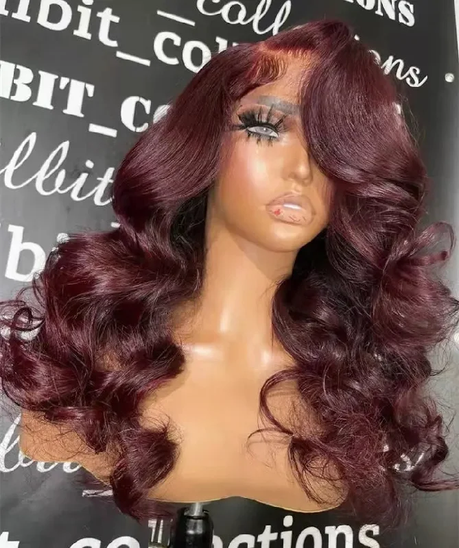 Cherry Color Body Wave Brazilian Human Hair