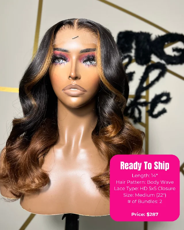 14" Body Wave Wig