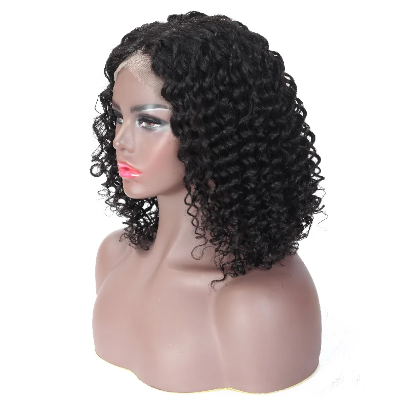 Bob-Deep Wave 13*4 Transparent Lace Wig