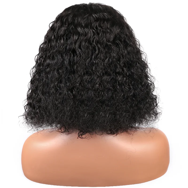 Bob-Water Wave 4*4 Transparent Lace Wig