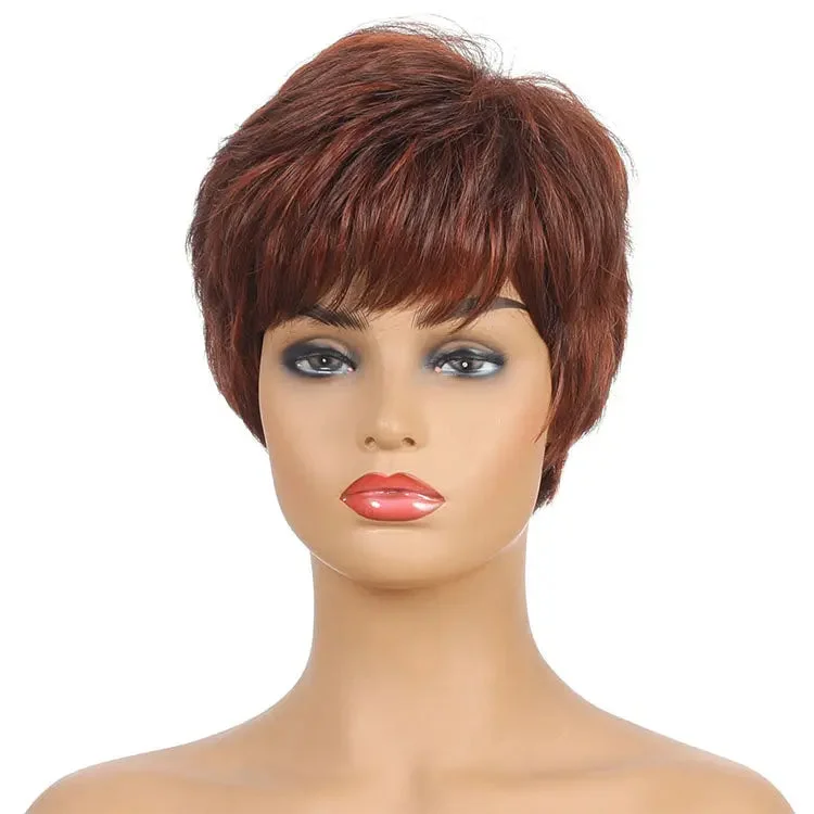 Brown Color Women Synthetic Wigs