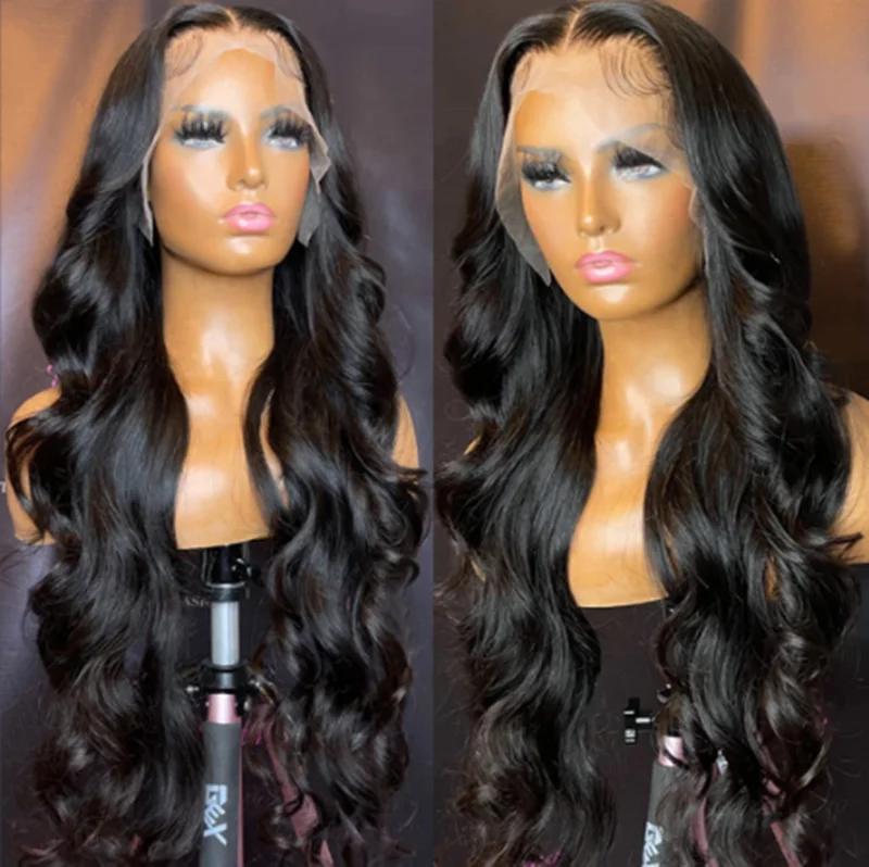 Highknight Wholesale 360 Transparent Lace Front Wigs Vendor Brazilian Human Hair Pre Plucked 360 Lace Front Wig For Black Women