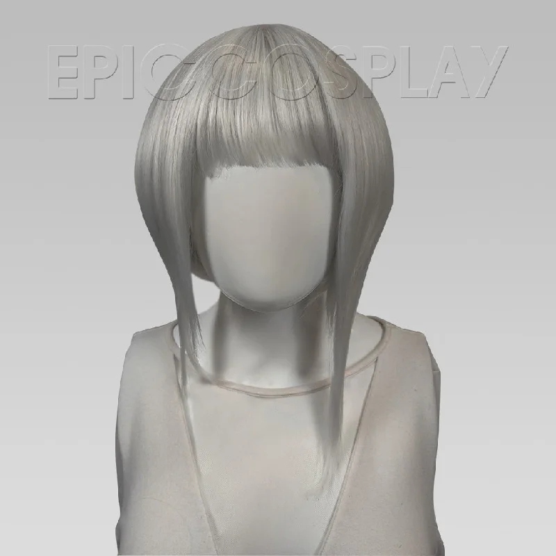 LACY - Silvery Grey Short Asymmetrical Wig