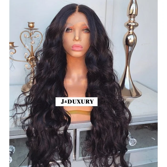 150% density natural wave lace front wig