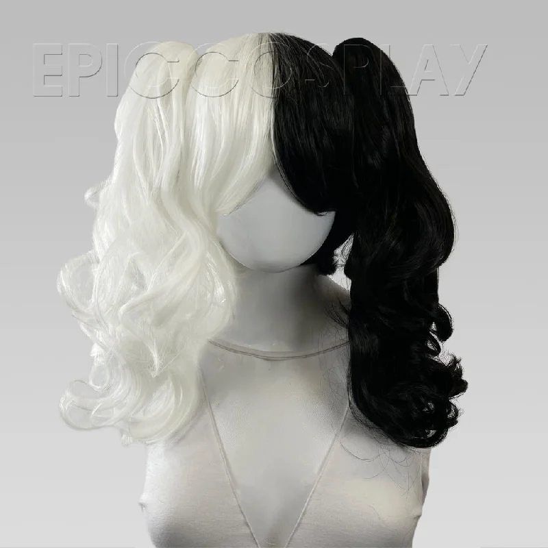 Signature - Black And White Split Twin Tail Wig Set