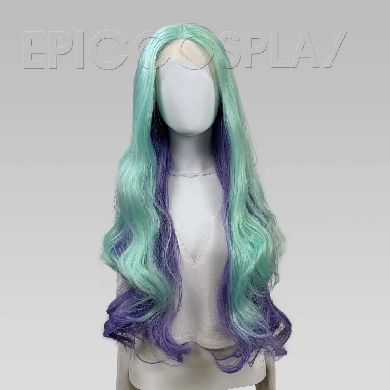 Signature - Minty Green and Purple Peekaboo Wig