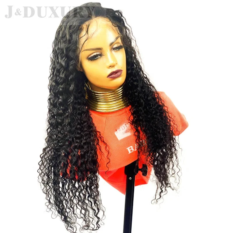 Super Thin Hd Lace Front Wig for black women 13X4 13X6 Hd Lace Frontal jerry curly Human Hair  Full Lace wig