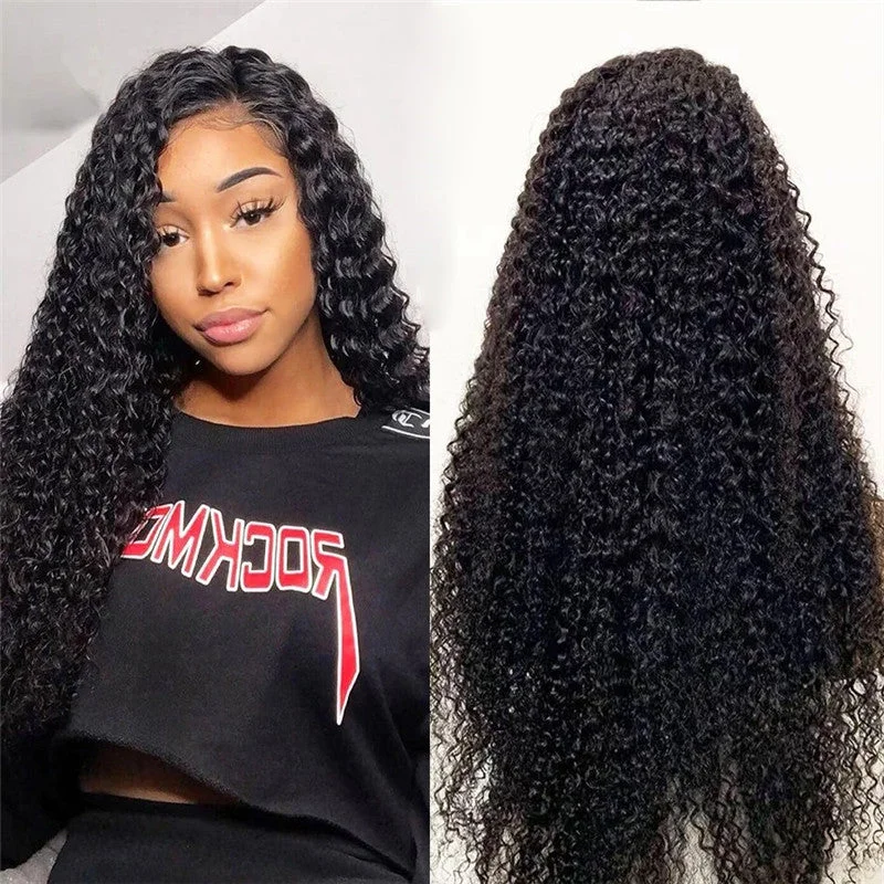 Wholesale 360 Human Hair Wigs Cheap 13x4 Lace Frontal Wig Kinky Curly 13x6 Brazilian Human Hair Wig