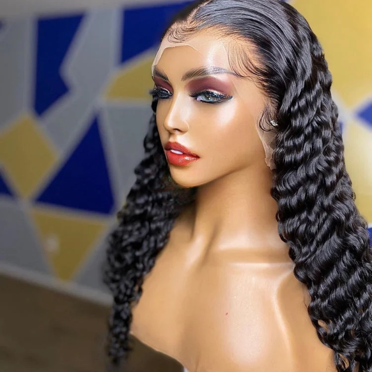 13x4 lace frontal wig deep wave