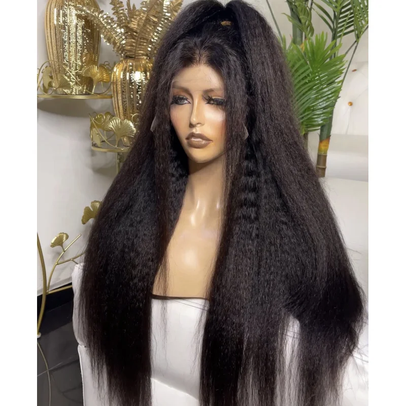 yaki straight  brazilian human hair hd 13x4 lace front wigs for black women  5x5 hd lace closure wig hd lace frontal wig