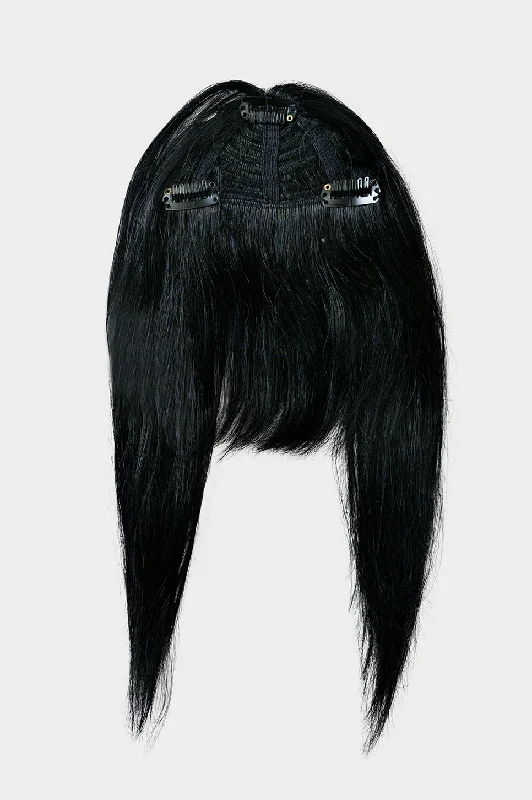 #1 Jet Black Clip In Fringe Extension