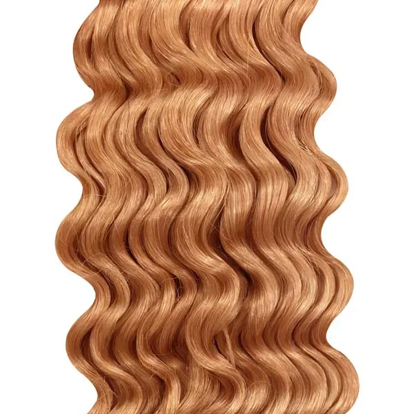 #12 Dark Honey Clip In Hair Extensions Wavy