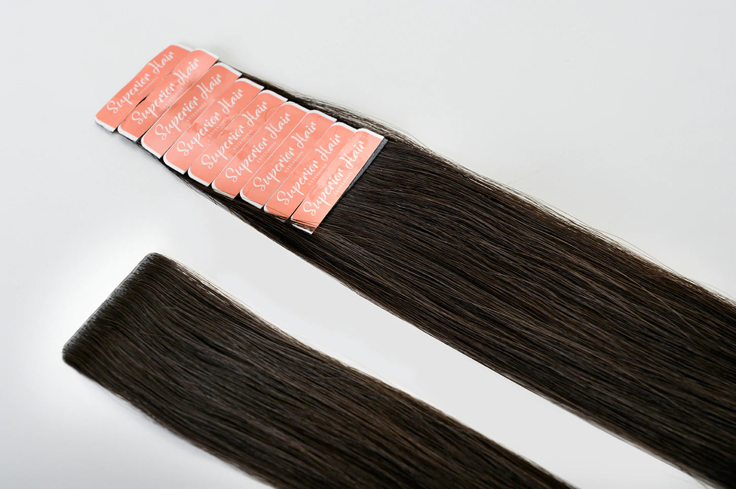 #1B Off-Black Invisi Tape Hair Extensions