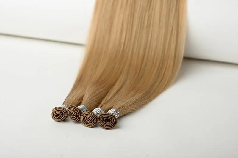 #23 Golden Blonde Hand Tied Weft Extensions