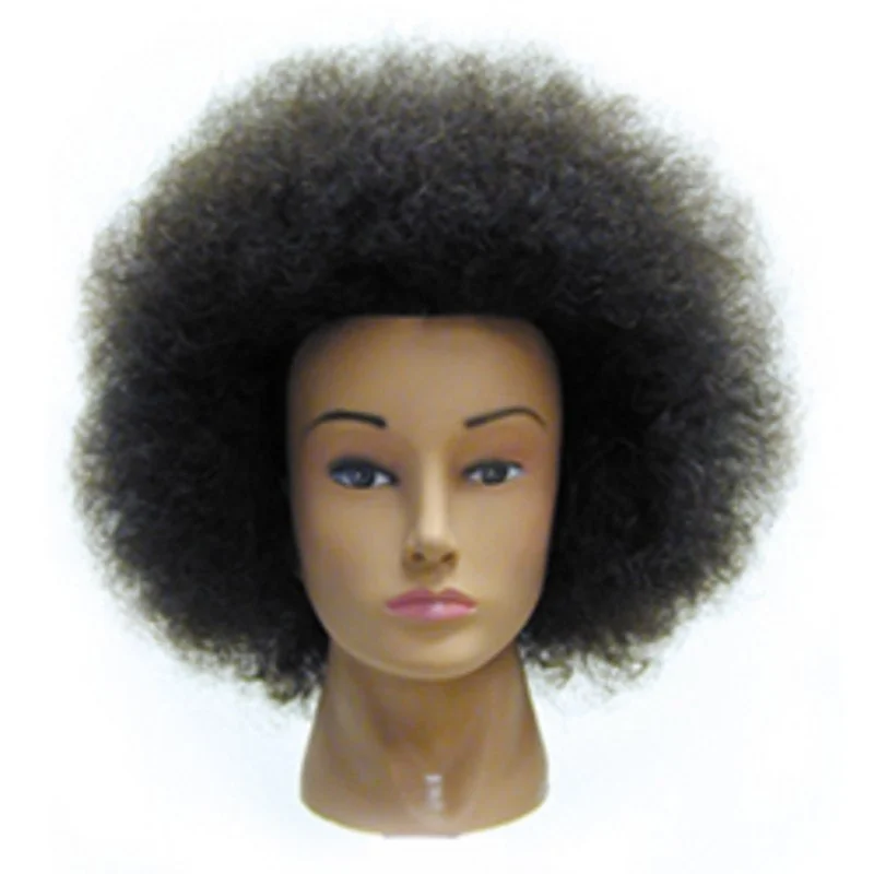 CELEBRITY HAIR MANIKINS NAOMI AFRO MANIKIN 100% HUMAN HAIR