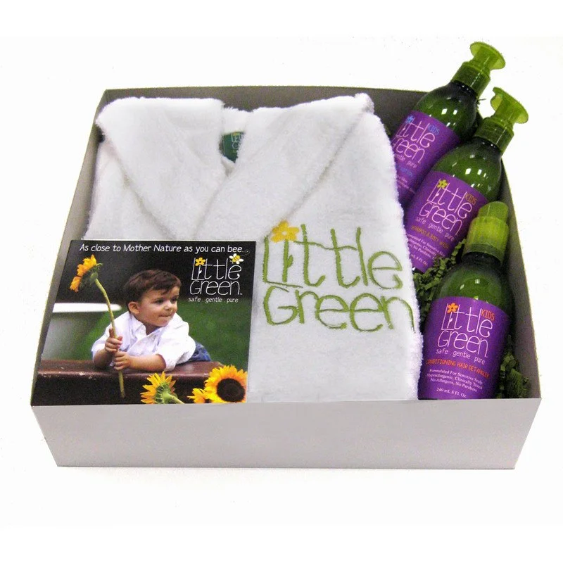 LITTLE GREEN TODDLER ROBE GIFT SET $92 VALUE