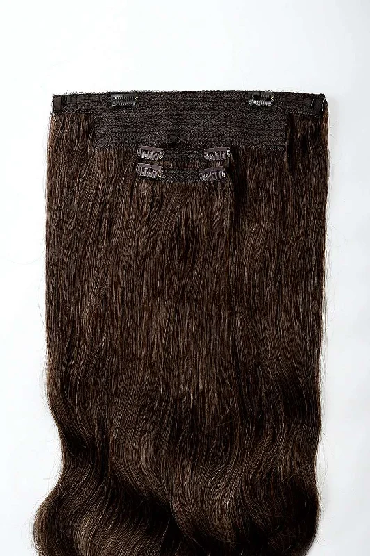 #4 Chocolate Brown Classic Halo Hair Extensions