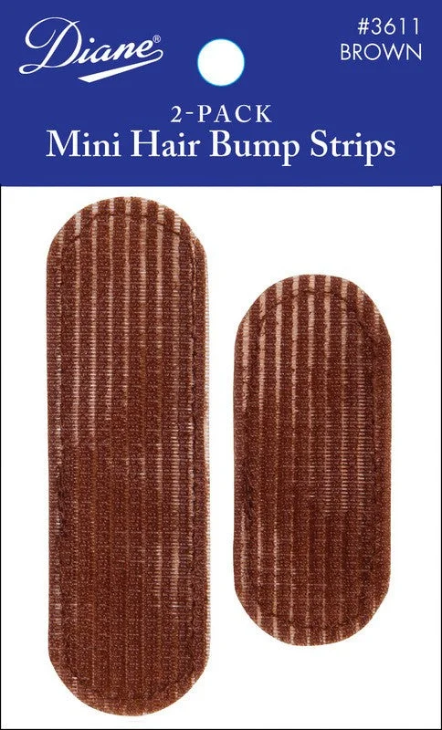 DIANE MINI HAIR BUMP STRIPS BROWN 2 PACK