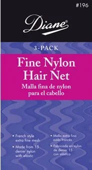 Diane Nylon Hair Net-White