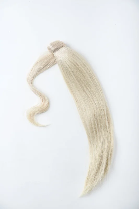 #60 Whitest Ash Blonde Ponytail Extensions