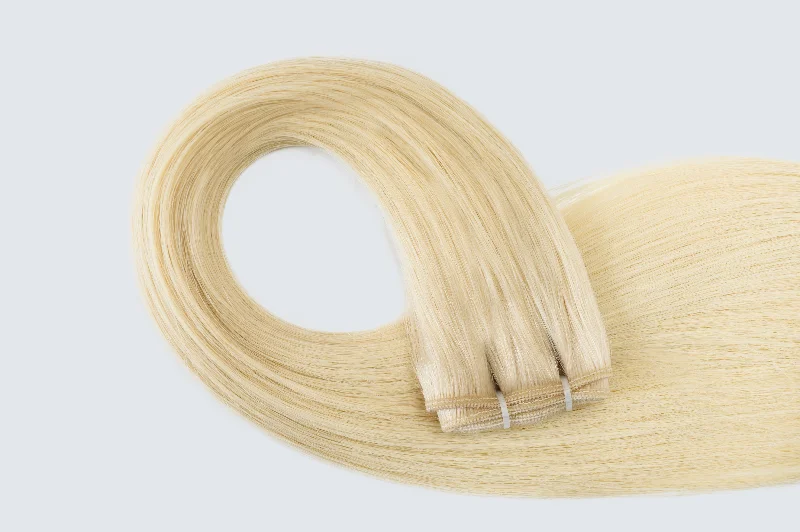 #613 Platinum Blonde Traditional Weft Extensions