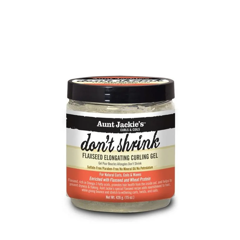 AUNT JACKIE'S Flaxseed Recipes Don't Shrink Flaxseed Elongating Curling Gel 15oz