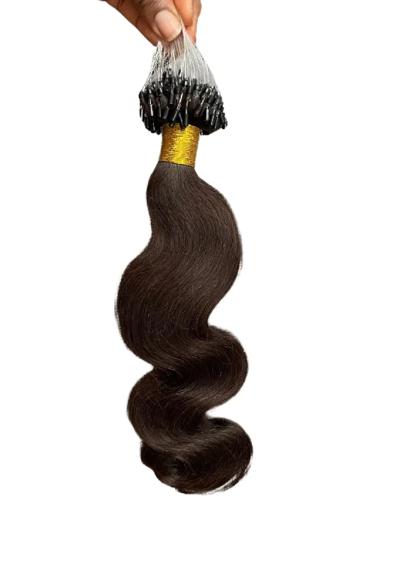 Body Waves Micro Loop Hair Extensions (Colour #2) - Sale