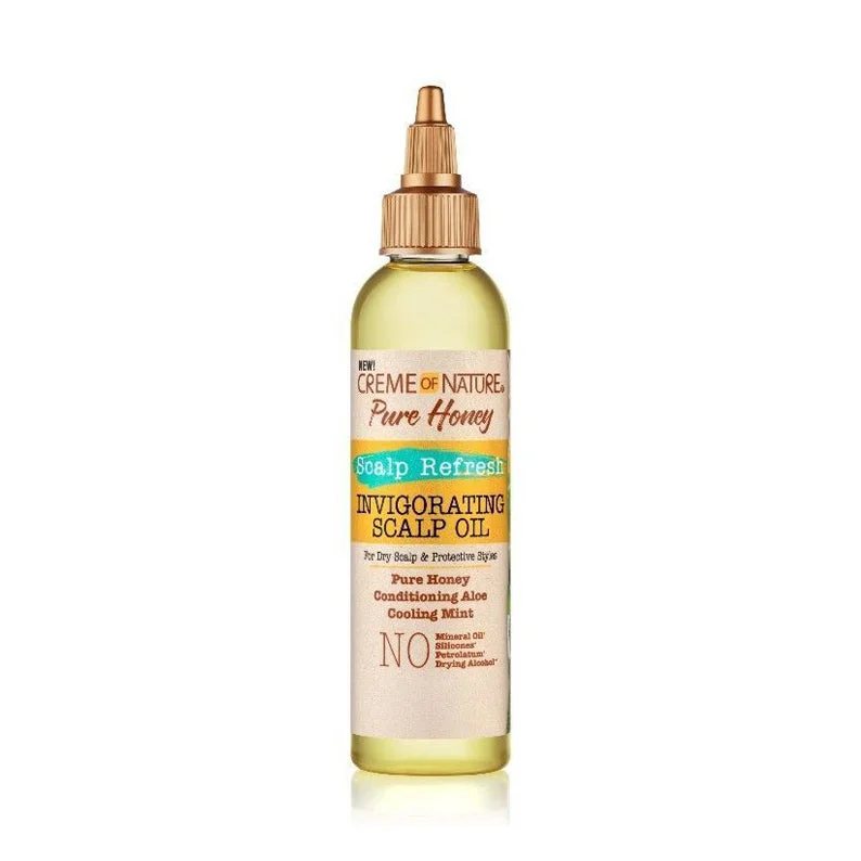 CREME OF NATURE PURE HONEY SCALP REFRESH Invigorating Scalp Oil 4oz