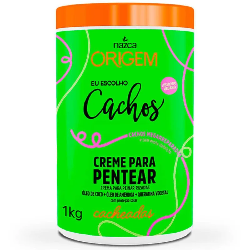 Origem Cachos Cacheados Curly Hair Curls Treatment Combing Cream 1Kg - Nazca