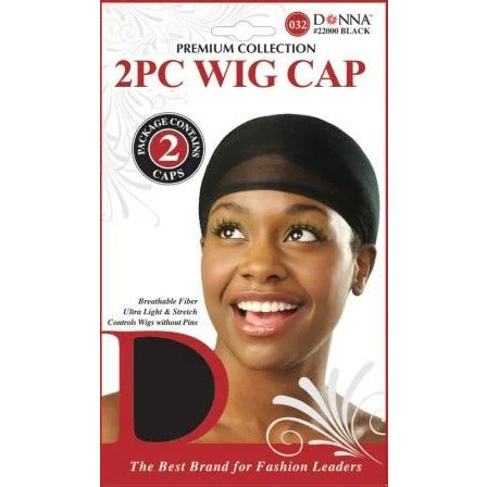 Donna Wig Cap 2Piece Black