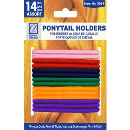 Donna Ponytail Holders, Assorted Colors