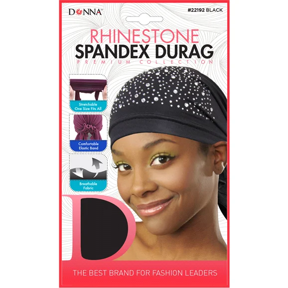 Donna Rhinestone Spandex Durag