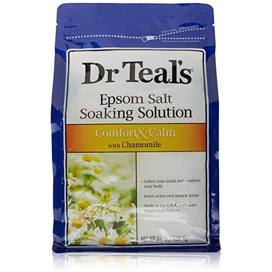 Dr Teal's Epsom Salt Soaking Solution, Chamomile, 3 Lb