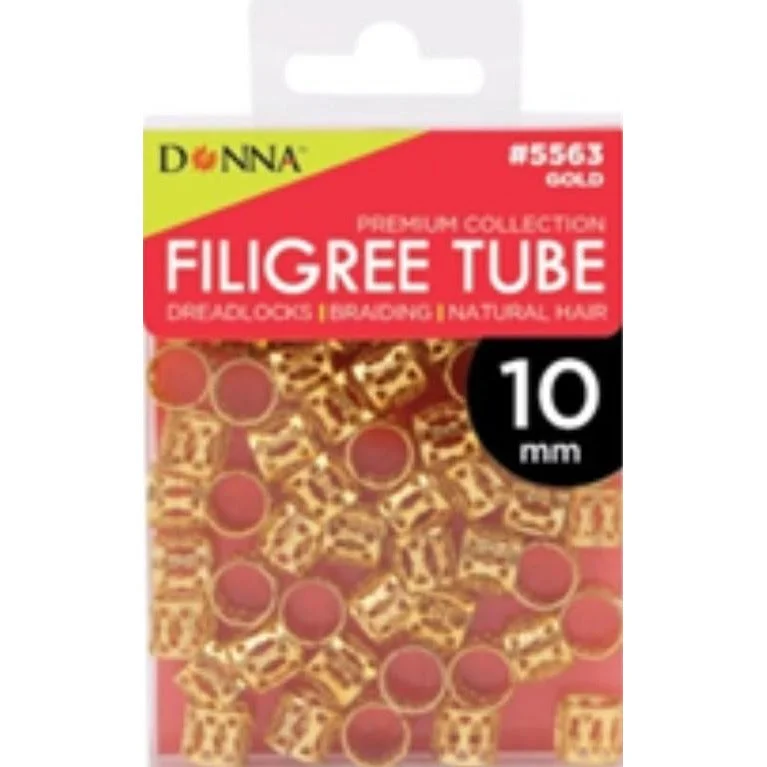 Donna Filigree Tube Gold 10Mm