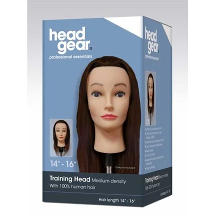 Head-Gear 14"-16" Training Head 100% Human Hair