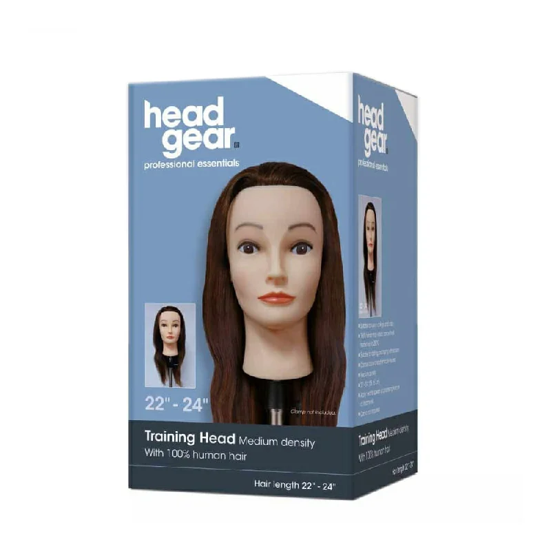 Head-Gear 22"-24" Training Head 100% Human Hair