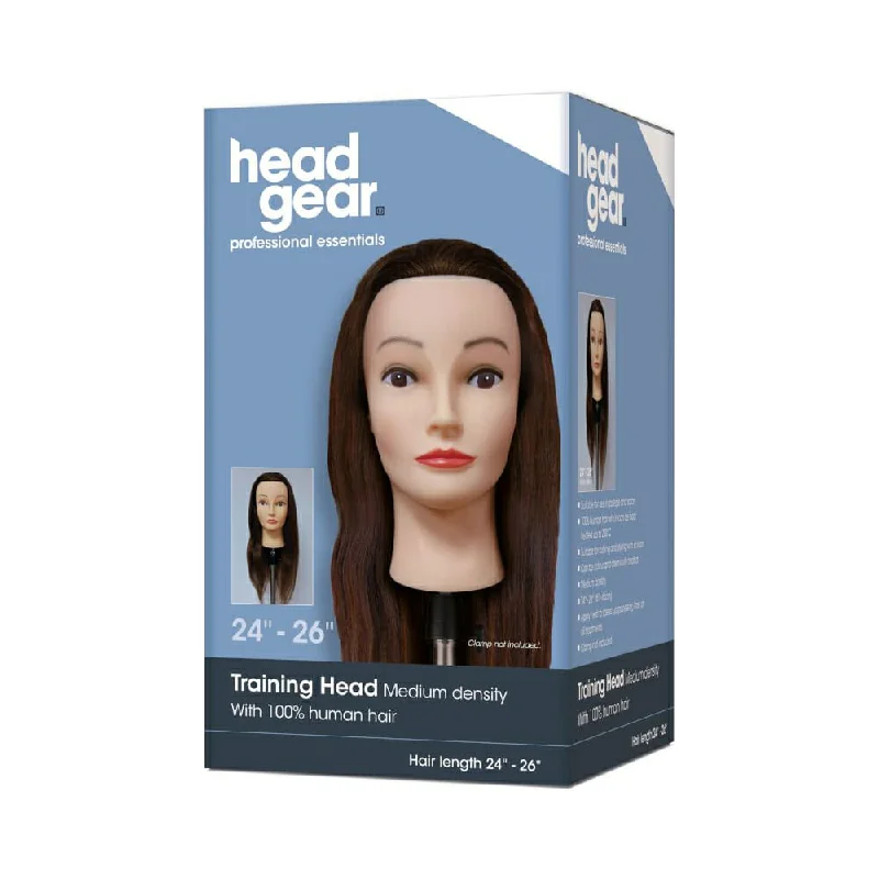 Head-Gear 24"-26" Training Head 100% Human Hair