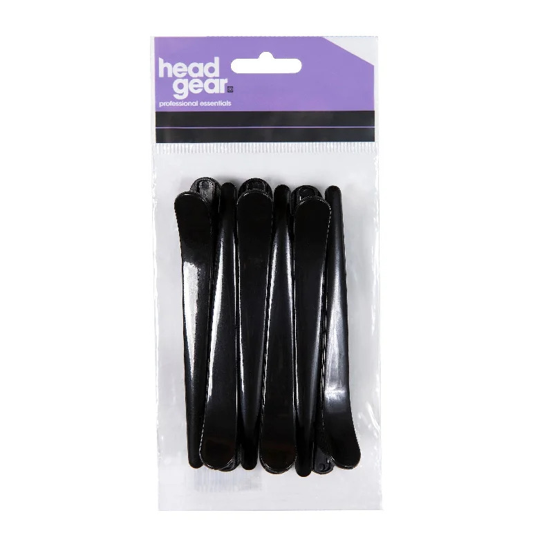 Head-Gear Klip-itz Black  Pack 6