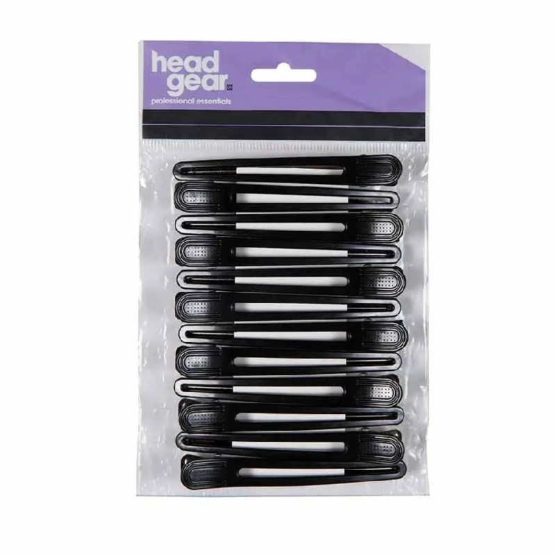 Head-Gear Section Clip Plastic/Metal Black  Pack 12