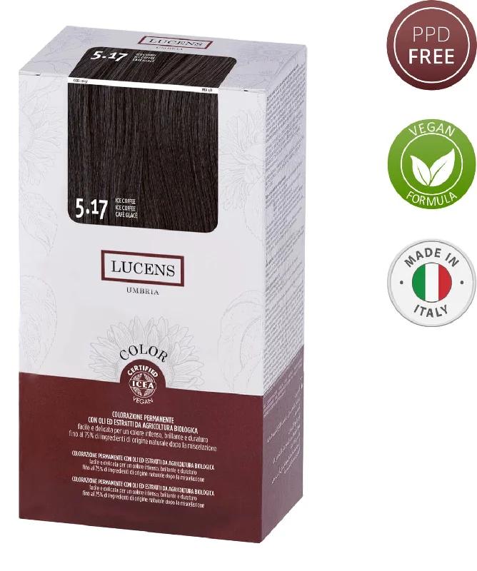 Lucens Hair Color Ice Coffee 5.17  Made in Italy 145ml