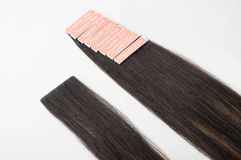 #Off Black Balayage Invisi Tape Hair Extensions