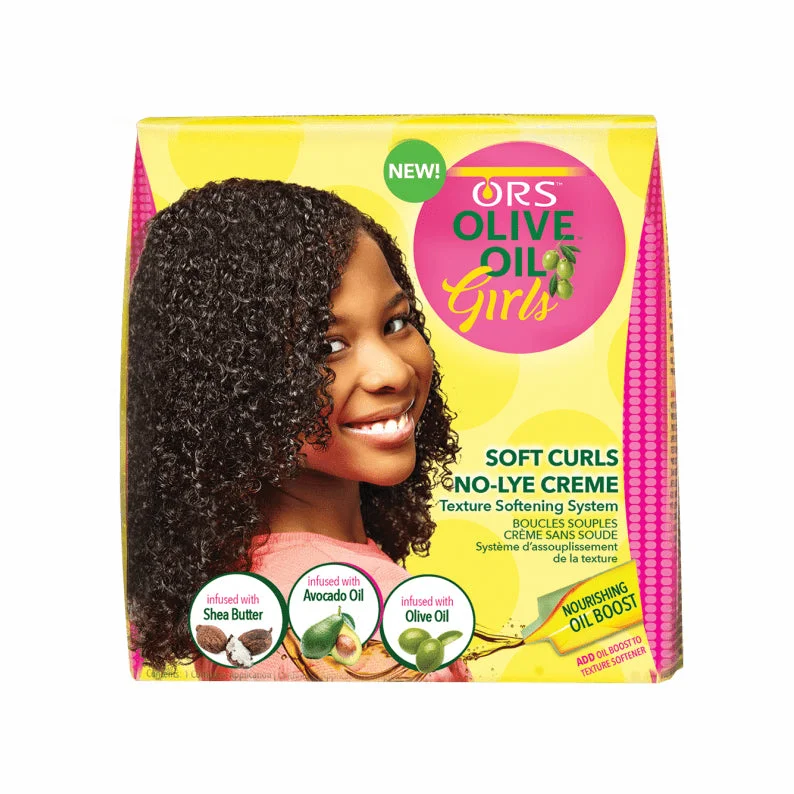 vibrant color hair care-ORS Girls Soft Curls No-Lye Creme Texture Softening System