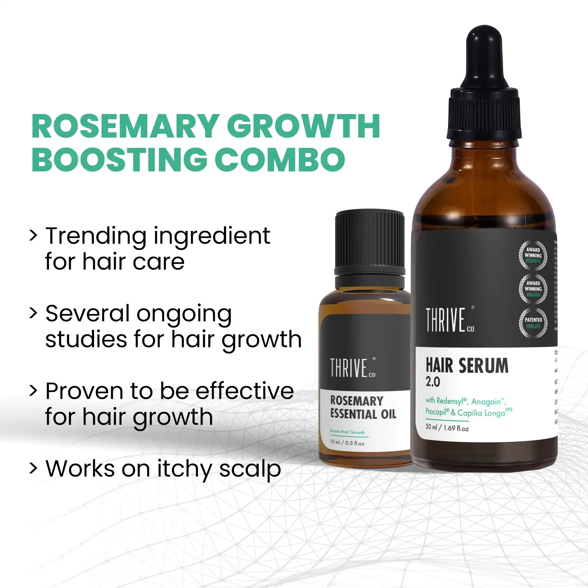 Rosemary Essential Oil (15ml) + Hair Growth Serum (50ml)