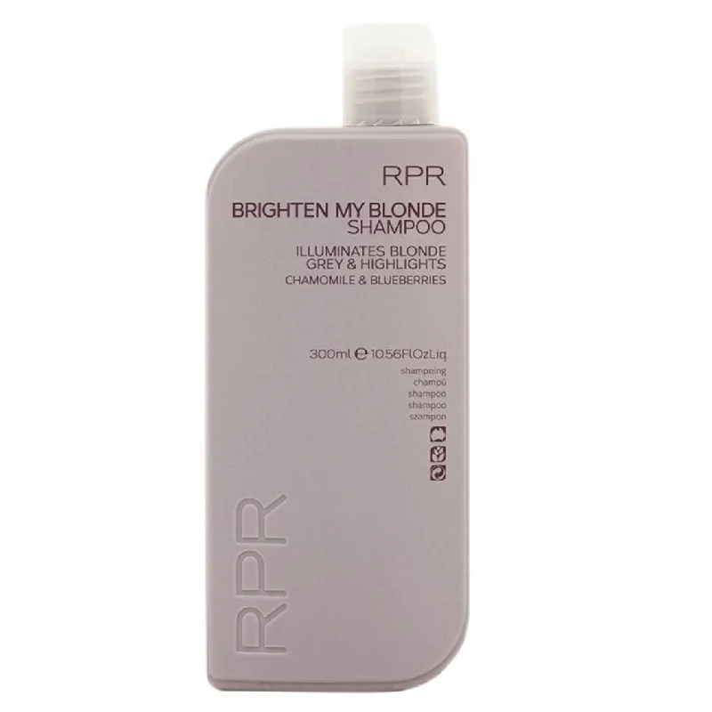 RPR Brighten My Blonde Shampoo 300ml Purple Toning Blonde Grey & Highlights