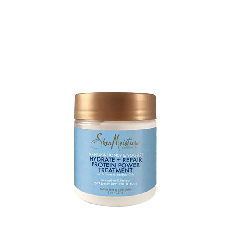 enriched moisture hair care-SHEA MOISTURE Manuka Honey & Yogurt Hydrate + Repair Protein-strong Treatment 8oz