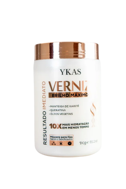 Varnish Bath Immediate Keratin Shea Butter Oils Hair Treatment Mask 1Kg - Ykas