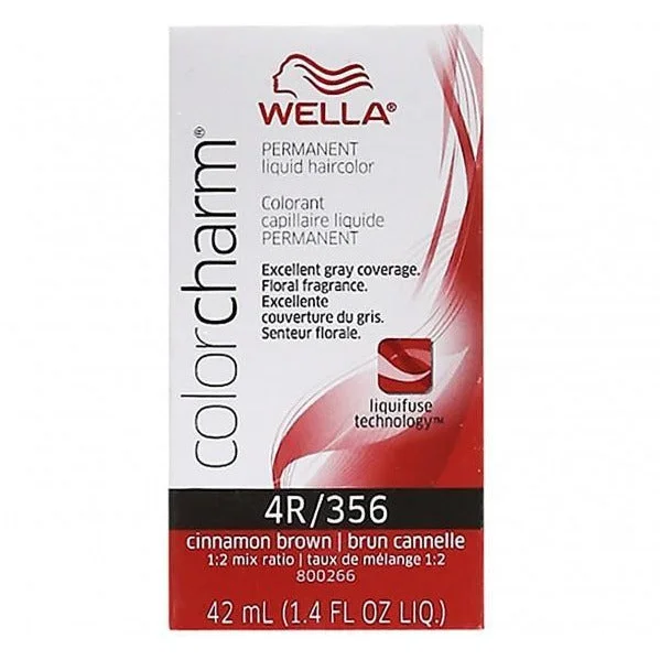 Wella Color Charm 356 Permanent Liquid Haircolor Cinnamon Brown 1.4Oz